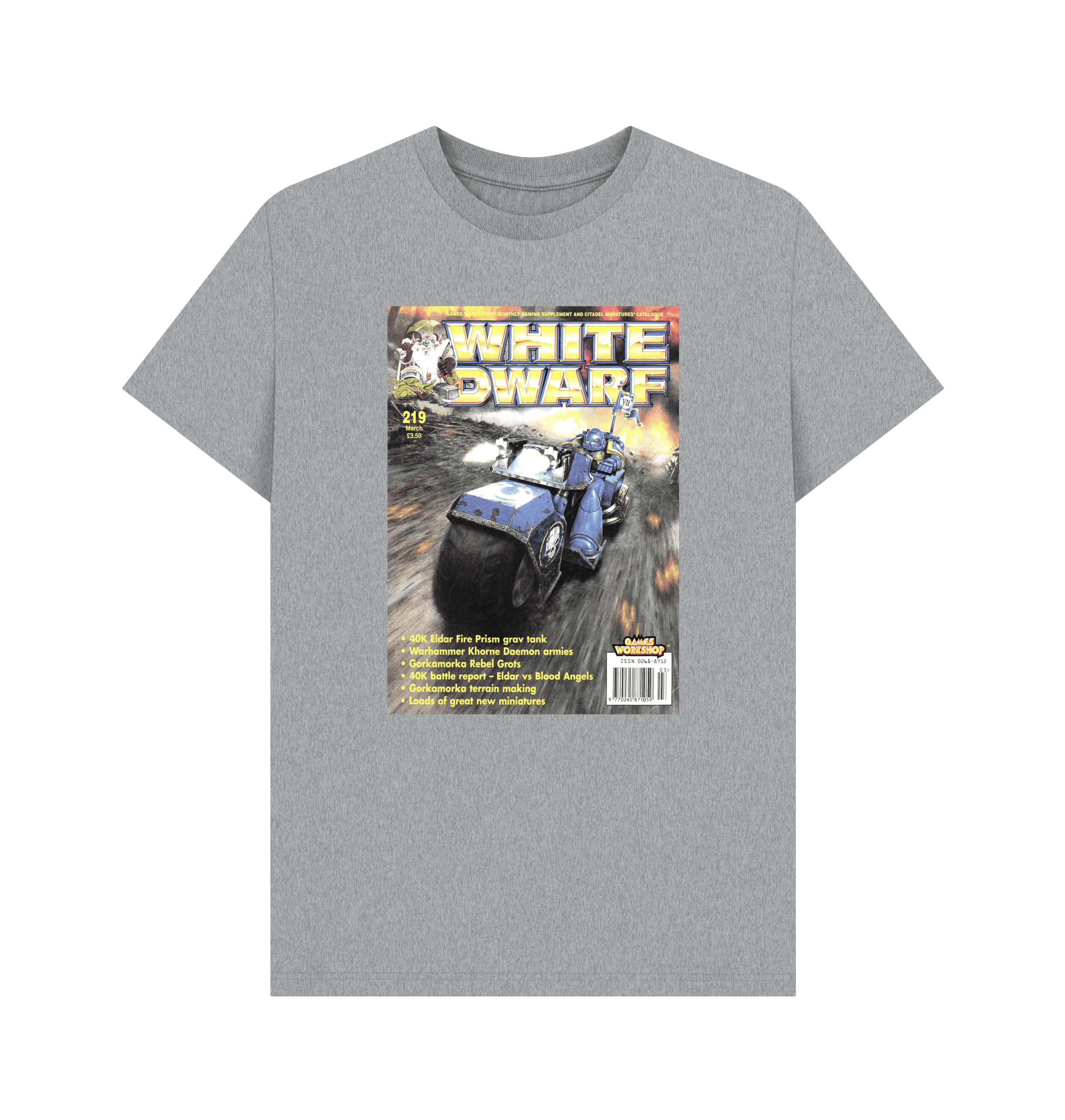 Athletic Grey White Dwarf Issue 219 T Shirt